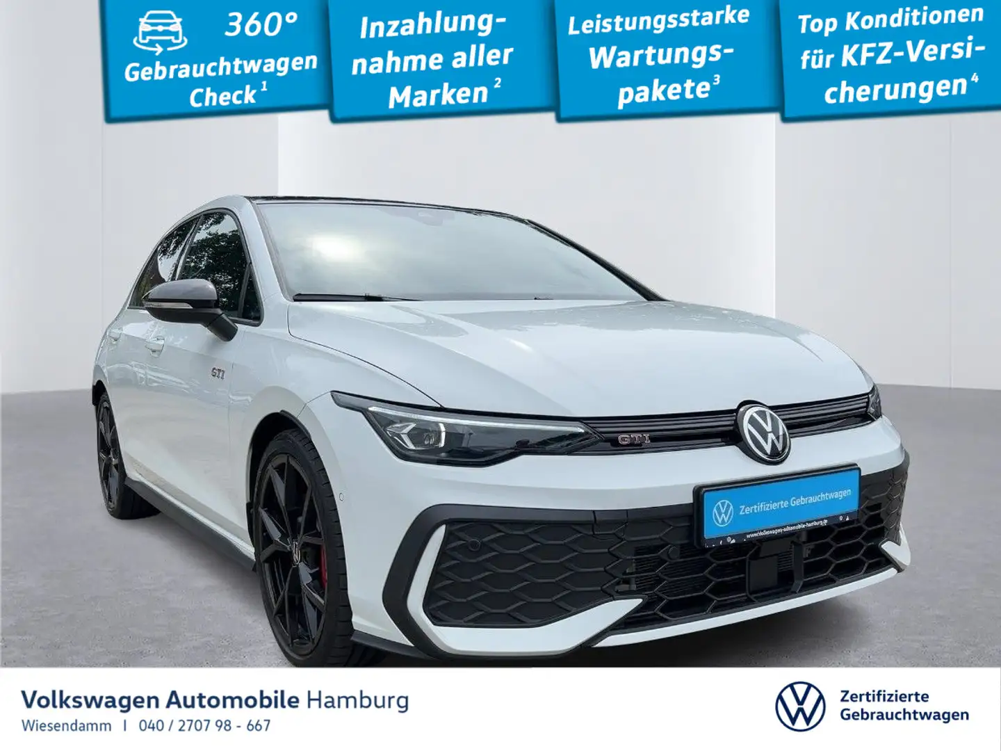 Volkswagen Golf GTI 2.0 TSI DSG  PANO/HUD/KAMERA/ACC Weiß - 1