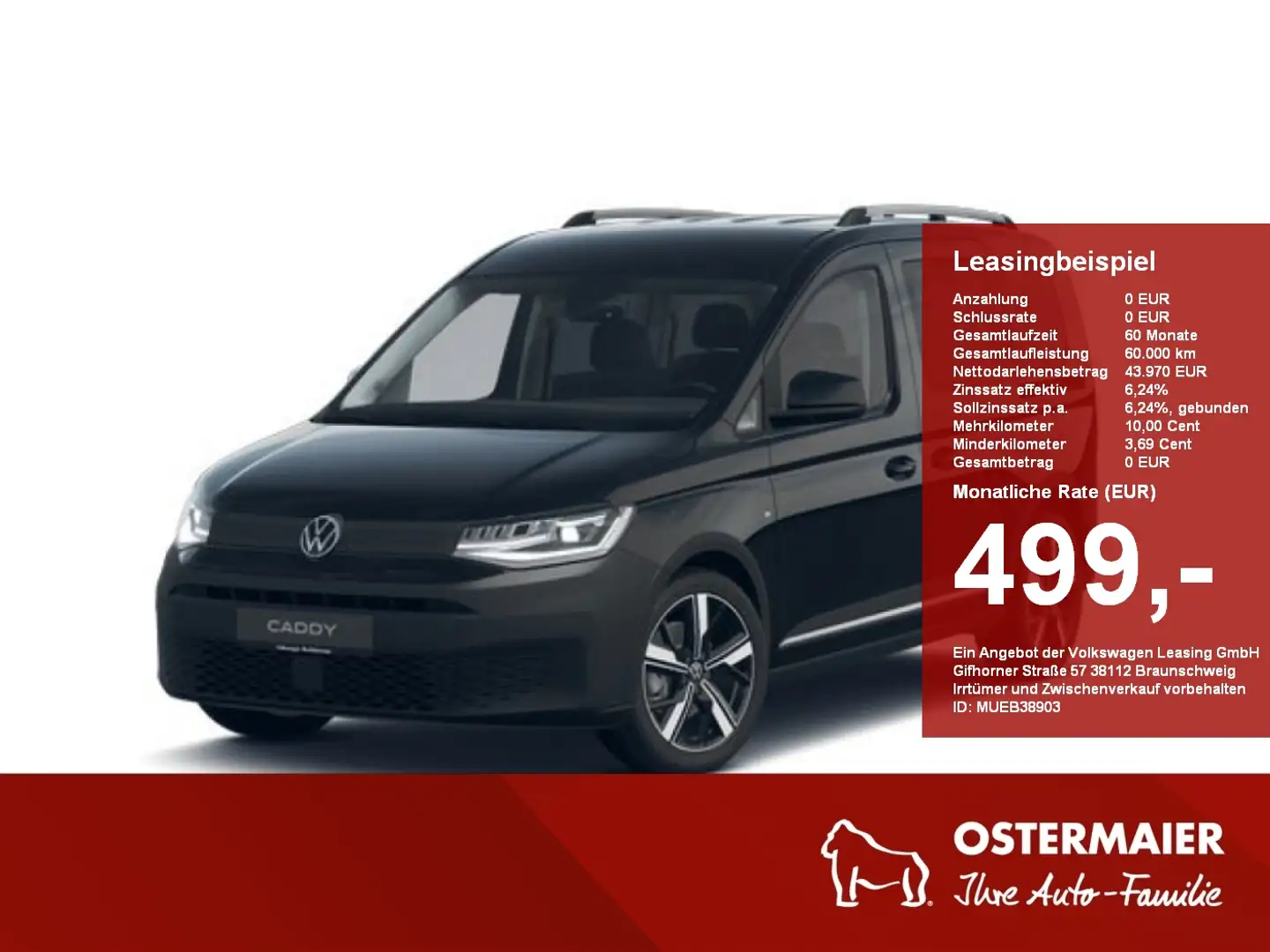 Volkswagen Caddy Life PanAmericana 1.5TSI 116PS DSG 5J-GARANTIE,AHK Schwarz - 1
