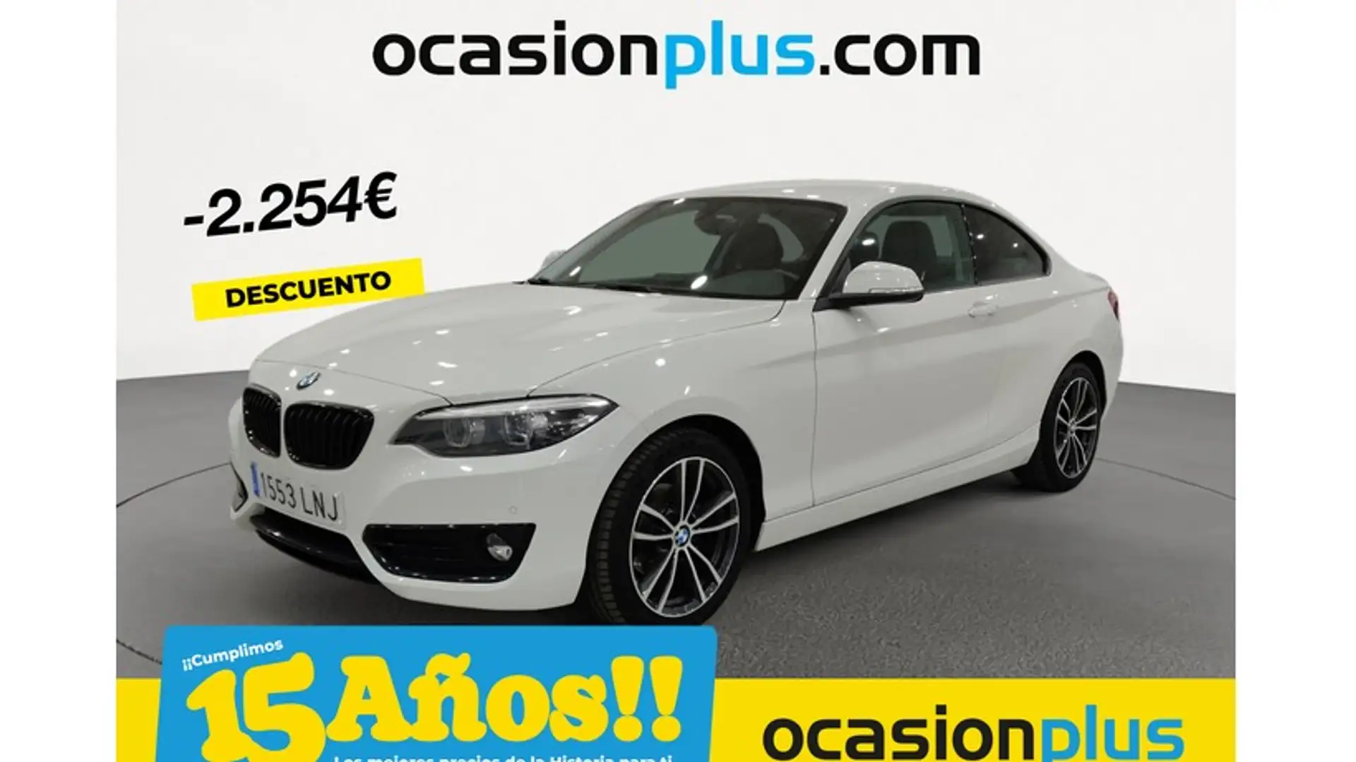 BMW 218 218dA Coupé Blanc - 1