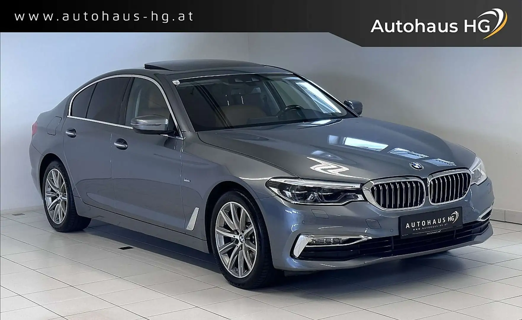 BMW 520 d Luxury Line*SCHIEBEDACH*LED*MEMORY*KEYLESS*ERST Grau - 1