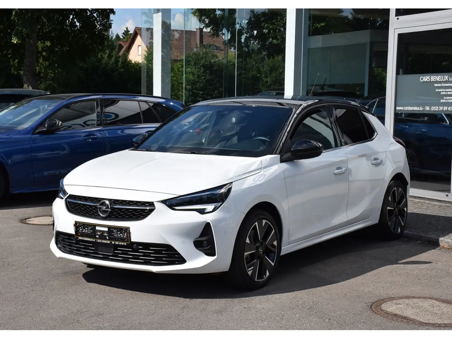 Opel Corsa-e GS 50 kWh CUIR ACC LANE SIDE GPS MATRIX CAM 1°MAIN Blanc - 2