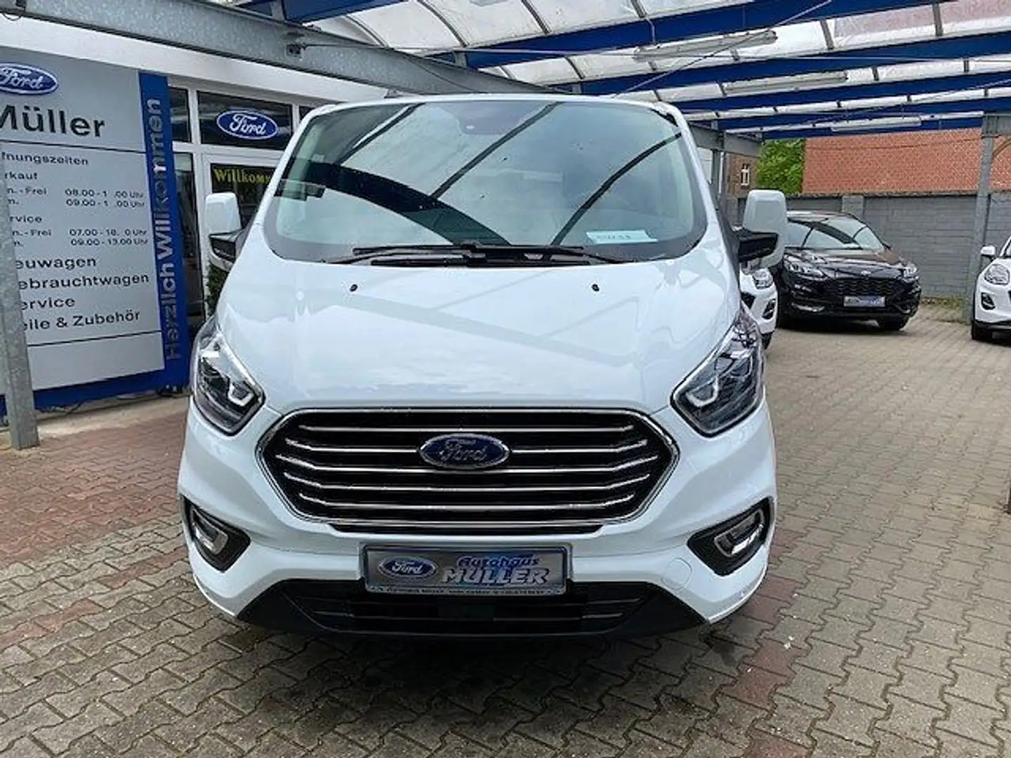 Ford Tourneo Custom 320L2''Titanium X''Bi-Xenon,Kamera,AHK Weiß - 2