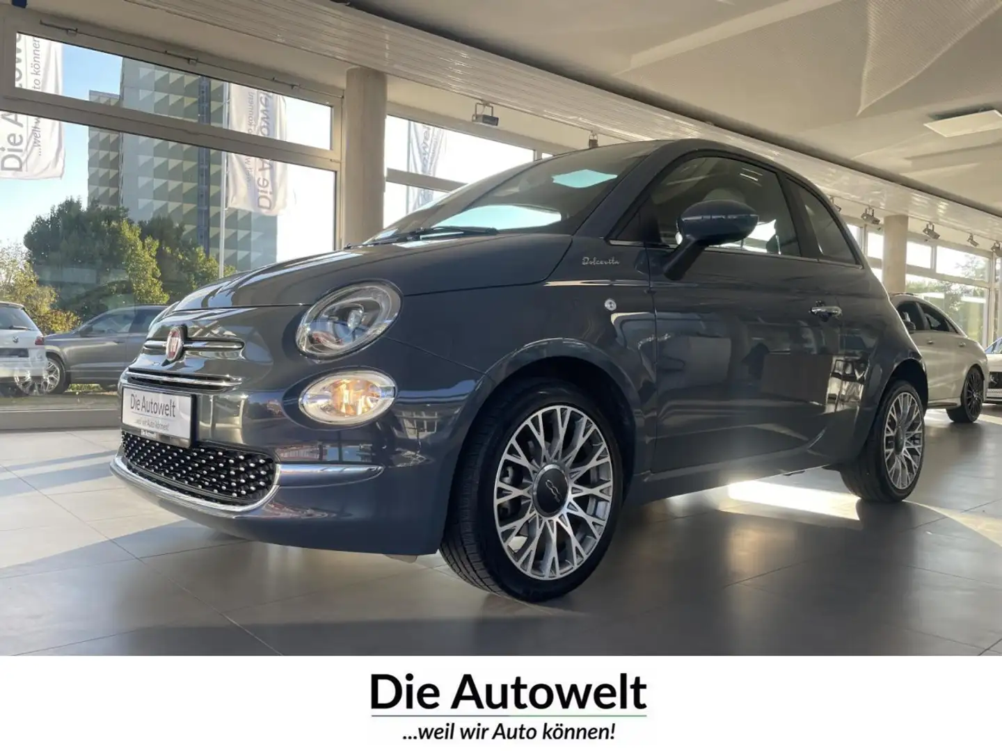Fiat 500 DolceVita 1.0 GLASDACH KLIMAAUT GRA GBA PDC Klima Grau - 1
