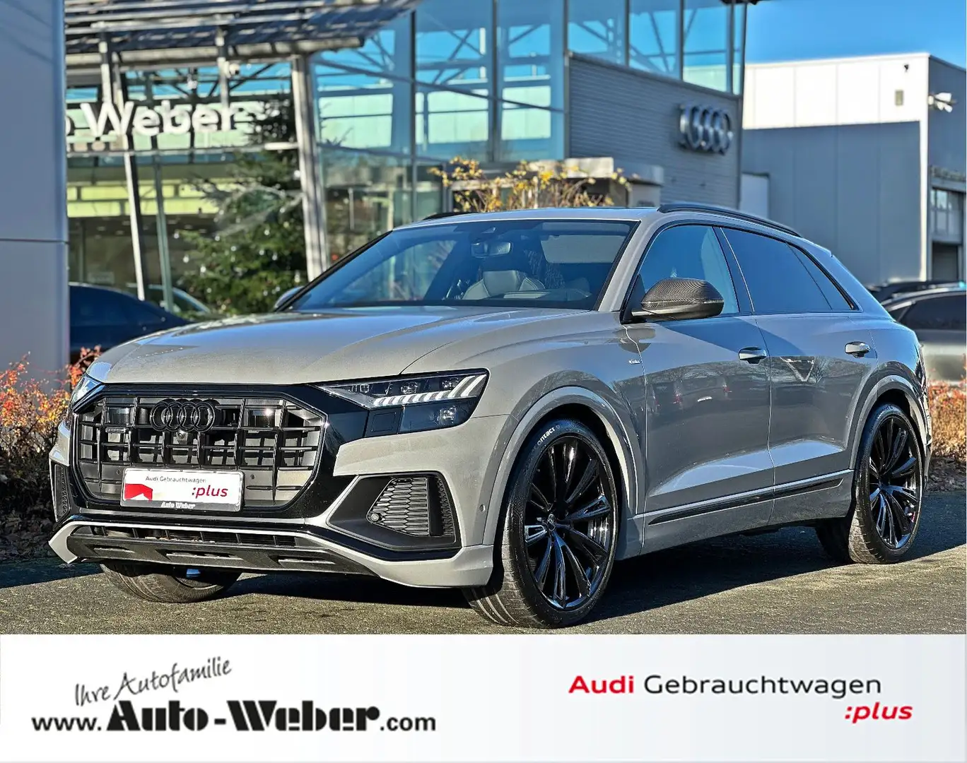 Audi Q8 45TDI qu compet.+ B&O LUFT STANDHZ PANO AHK Grau - 1
