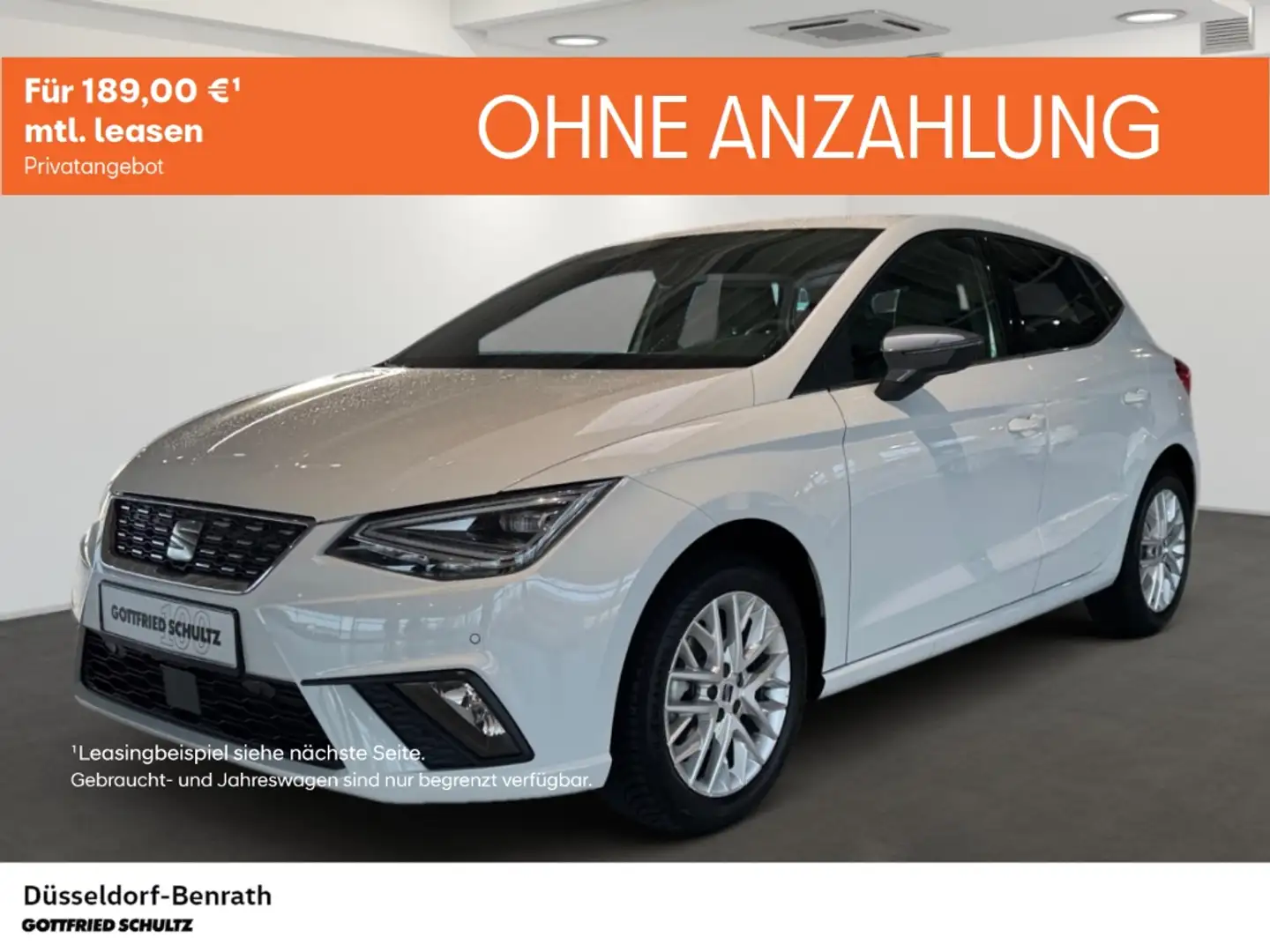 SEAT Ibiza Xcellence 1.0 TSI DSG Voll-LED Navi Einparkhilfe R Weiß - 1