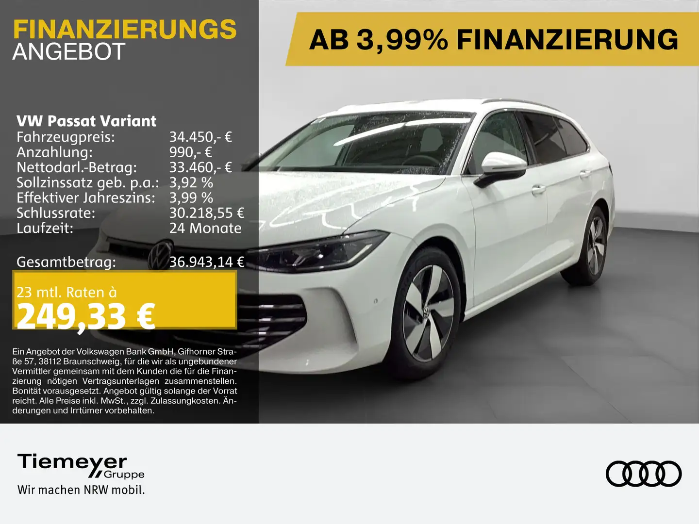 Volkswagen Passat Variant 2.0 TDI DSG BUSINESS NAVI AHK KAM Weiß - 1