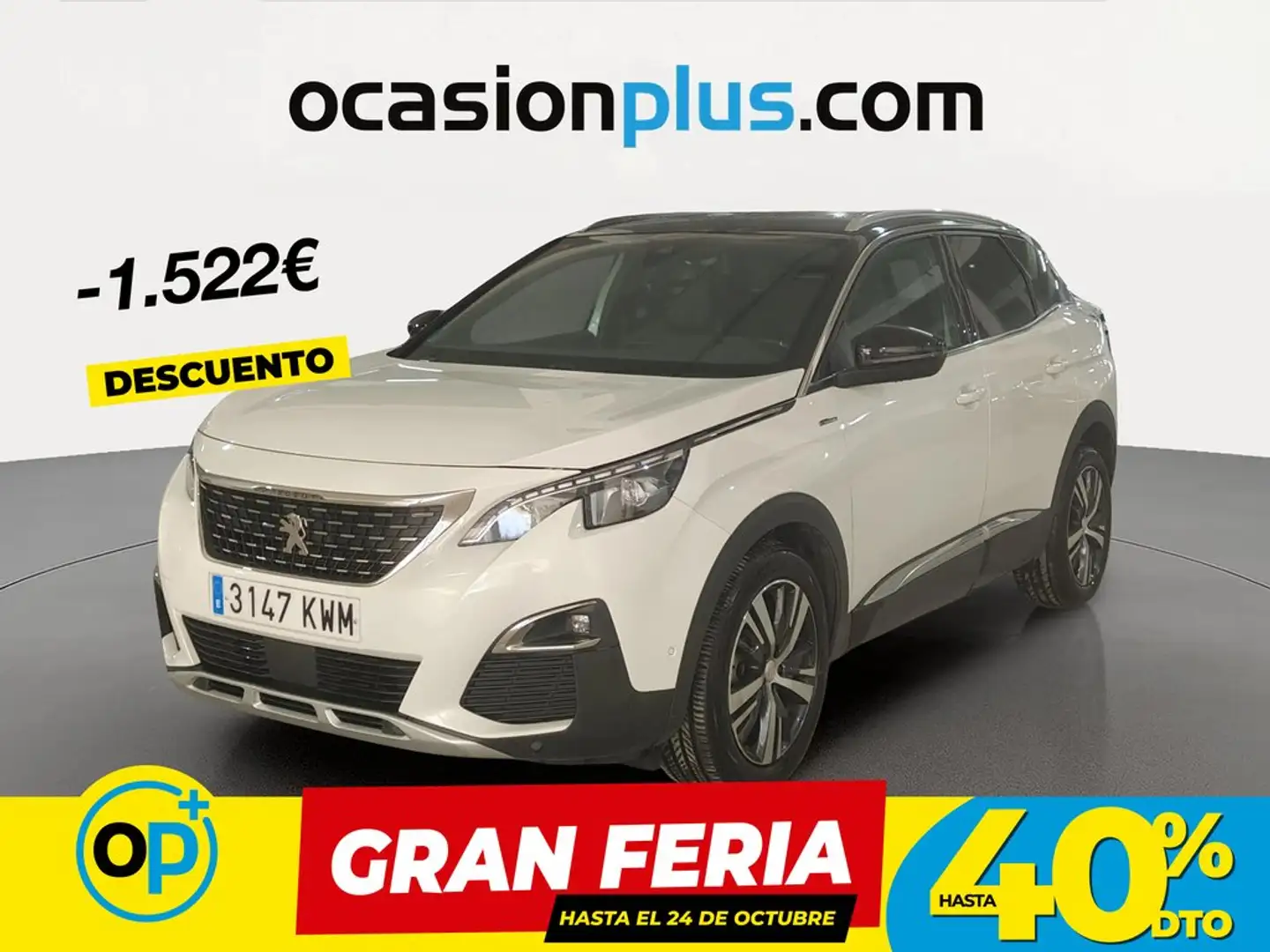 Peugeot 3008 1.5BlueHDi GT Line S&S EAT8 130 Blanco - 1
