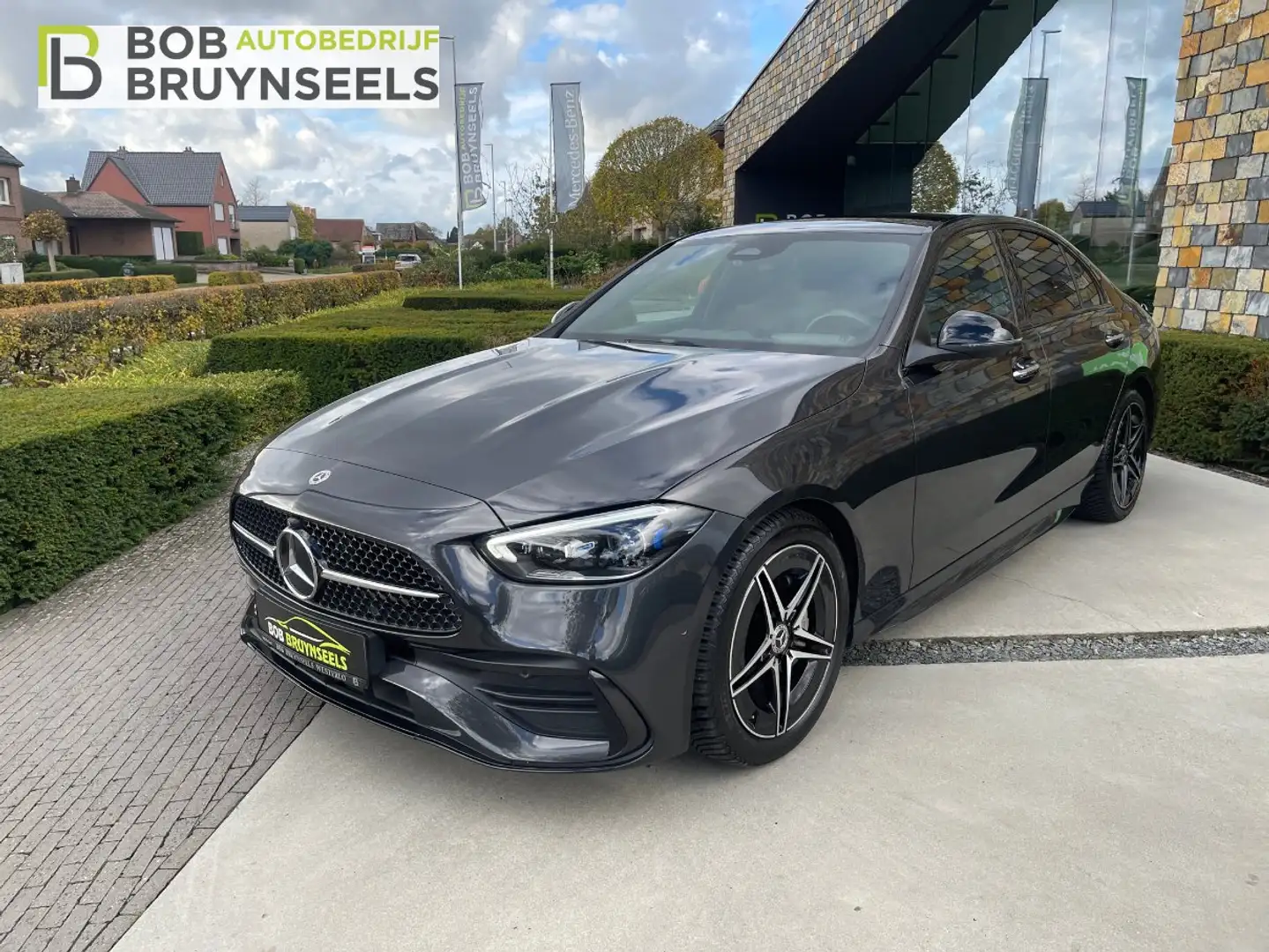 Mercedes-Benz C 180 AMG Line -Night-360°-Trekh- Panodak Full option Grijs - 1