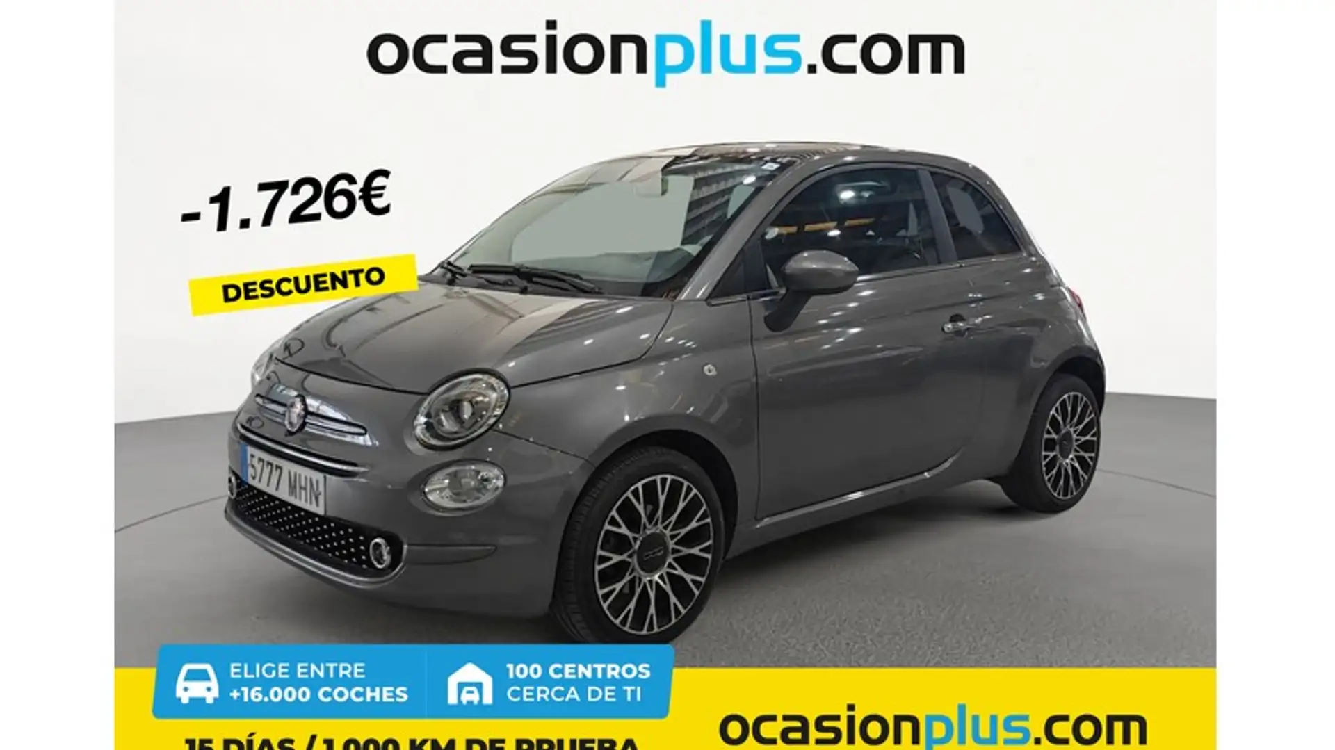 Fiat 500 1.0 Hybrid Dolcevita 52kW Gris - 1