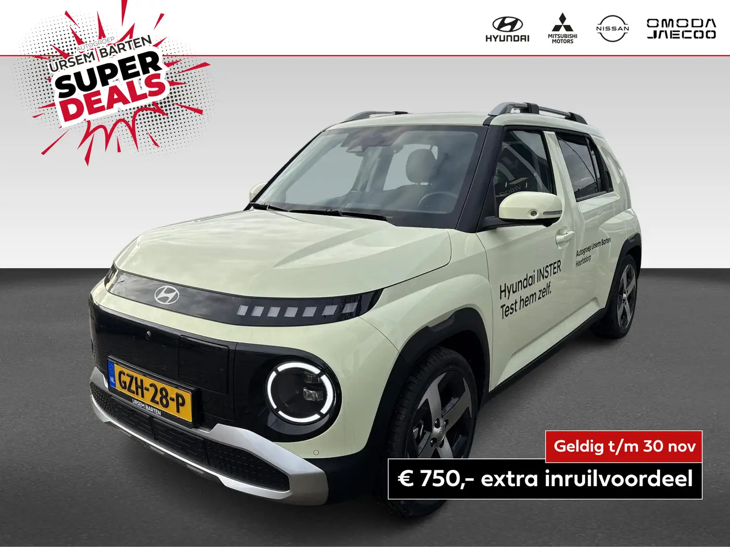 Hyundai Inster Evolve Sky Plus 49 kWh SUPER LEUKE UITVOERING - DE Geel - 1