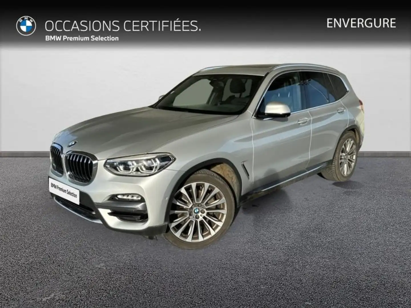 BMW X3 xDrive20dA 190ch Luxury Argent - 1