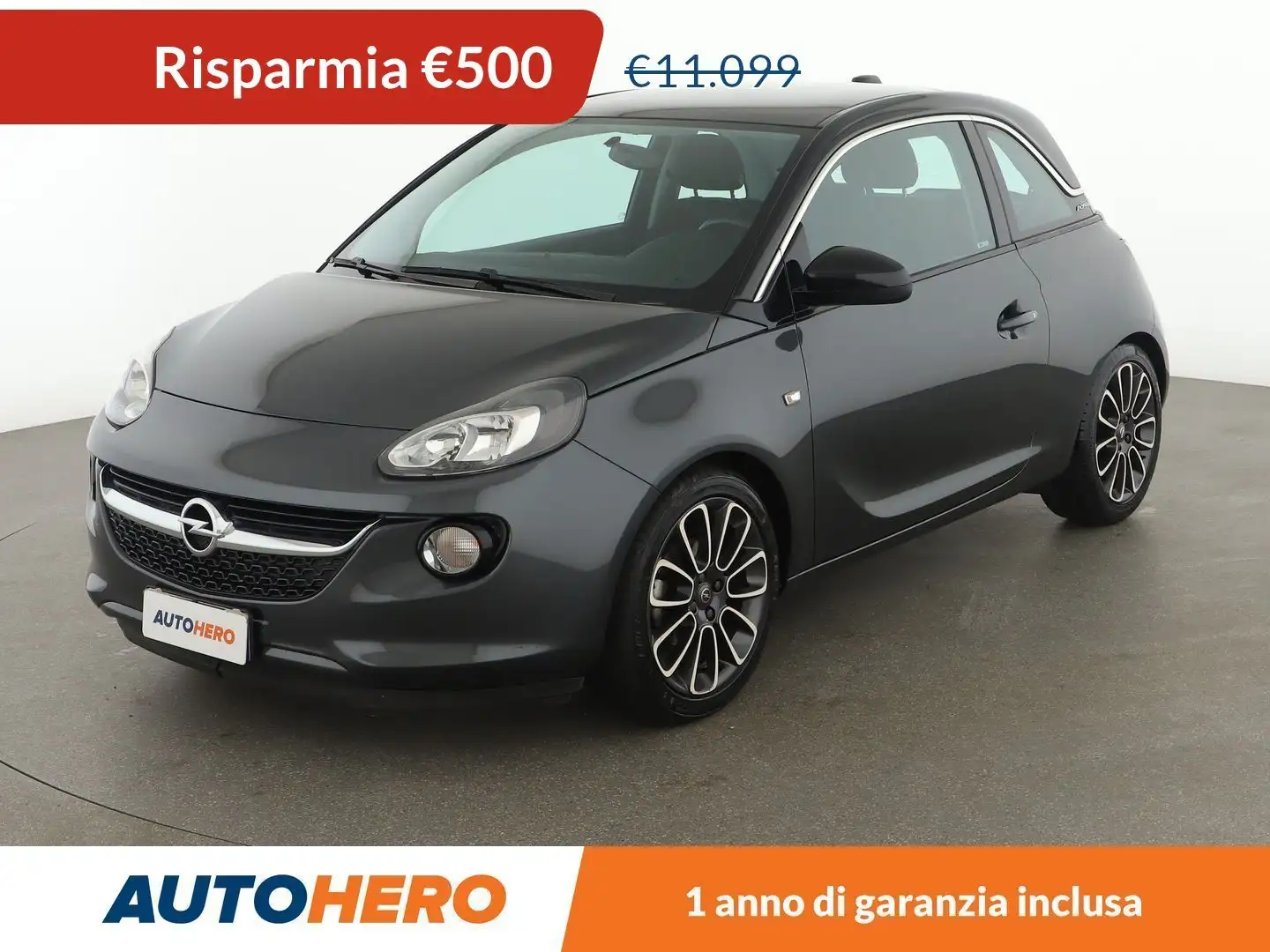 Opel Adam 1.2 Glam 70 CV Grigio - 1