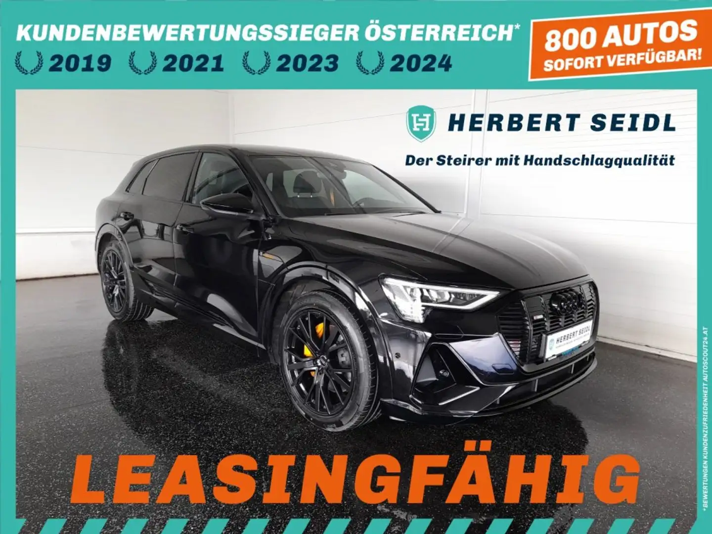 Audi e-tron 55 quattro S-LINE BLACK EDITION *NP: € 100.462,-- / MATRIX-LED / 21 ZOLL / AHV & KAMERA / MEMORY SPORTSITZE* Schwarz - 1