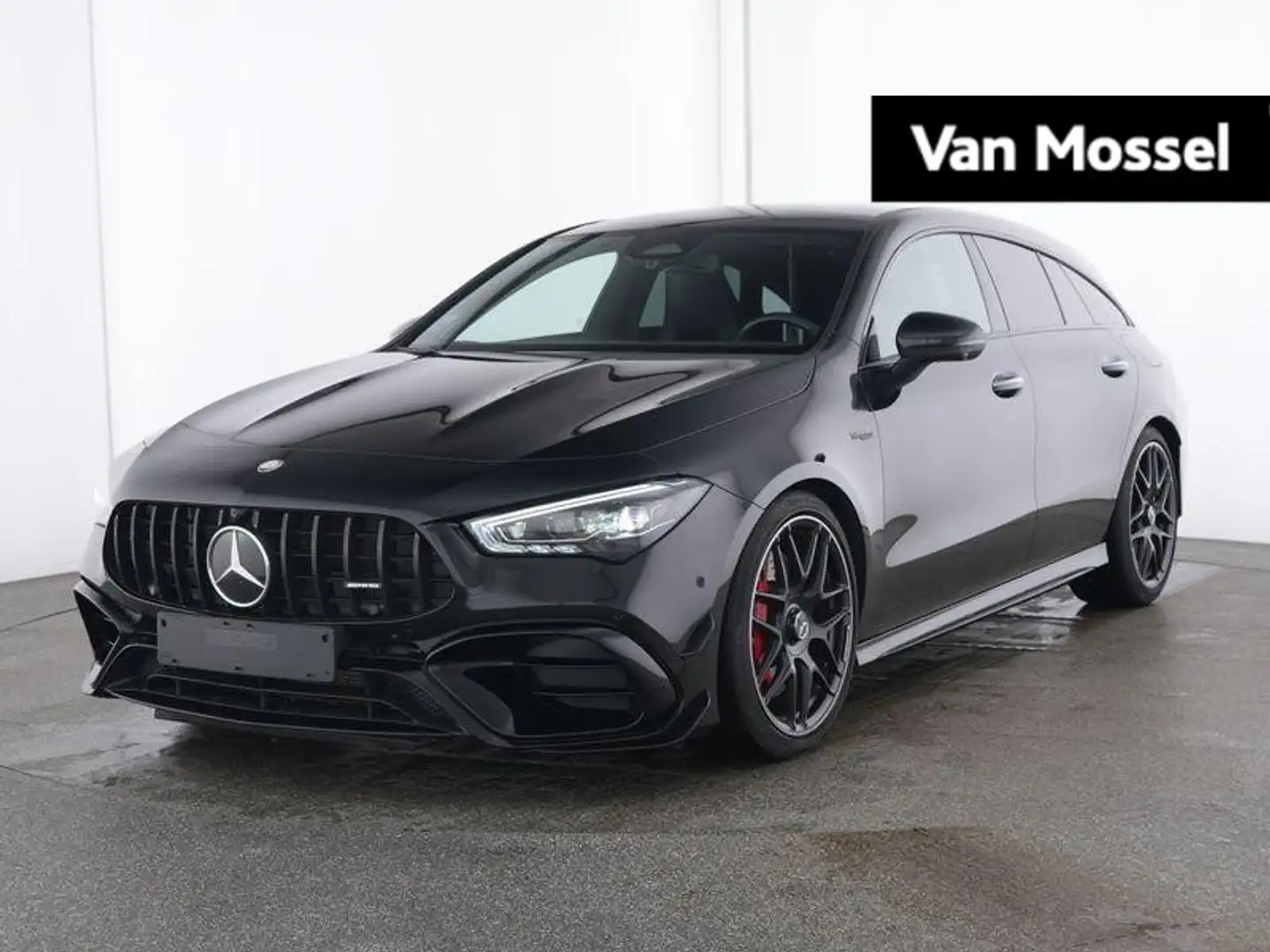 Mercedes-Benz CLA 45 AMG S 4MATIC+ Shooting Brake + LEDER + PANO DAK + BURM Zwart - 1