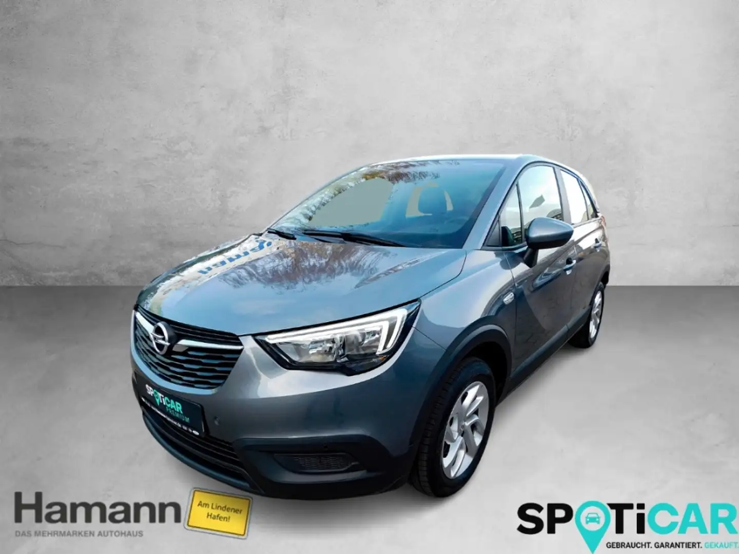 Opel Crossland 1,2 Kamera Sitz-Hzg Allwetterreifen Car-Play Gris - 1