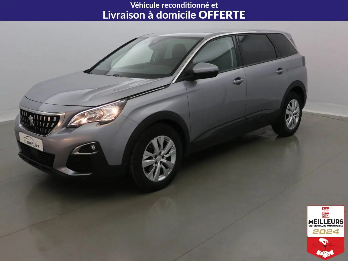 Peugeot 5008 PureTech 130 Active +GPS +PDC AR/AV Gris - 1
