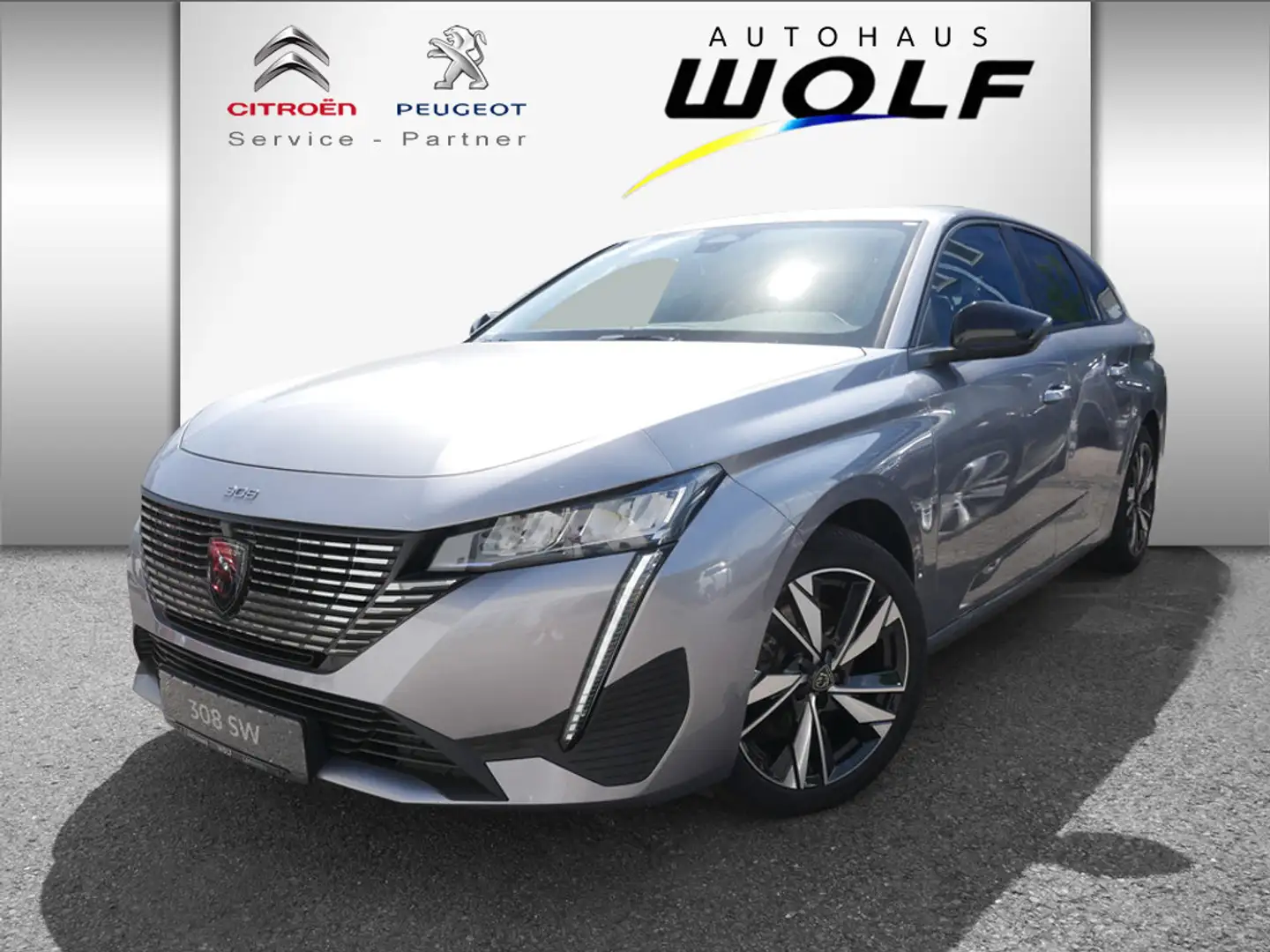 Peugeot 308 SW Allure BlueHDI 130 EAT8 SHZ NAVI LED Zilver - 1