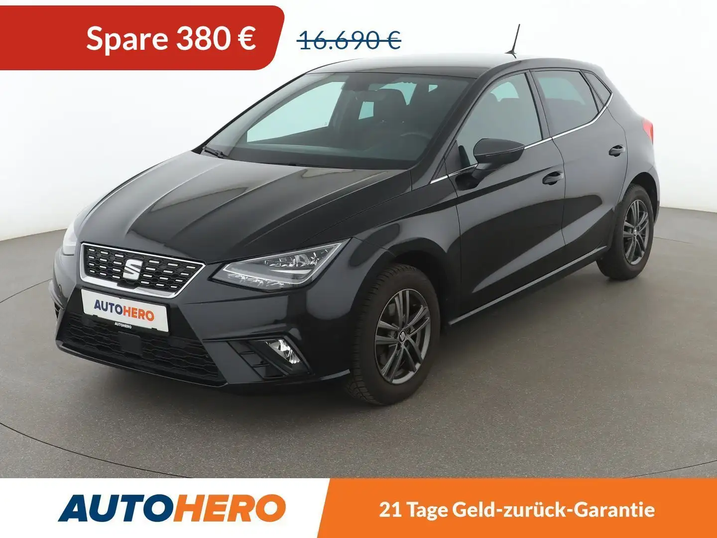 SEAT Ibiza 1.0 TSI XCellence Aut.*NAVI*LED*ACC*CAM*PDC*SHZ* Schwarz - 1
