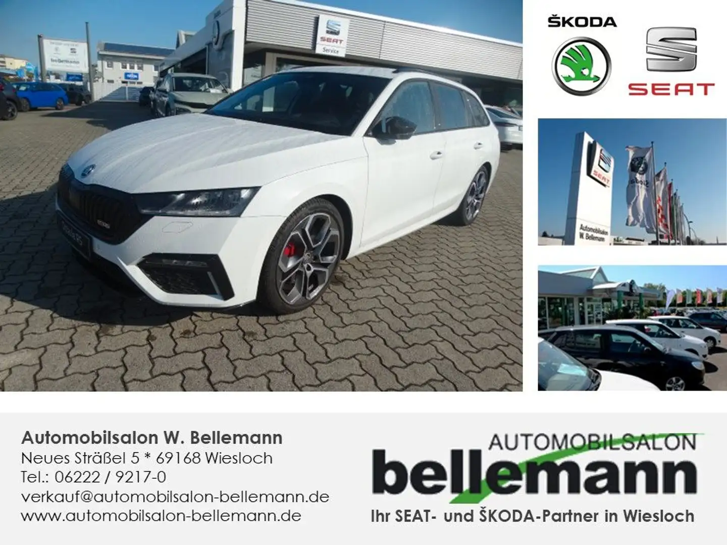 Skoda Octavia Combi 2.0 TSI DSG  RS Weiß - 1