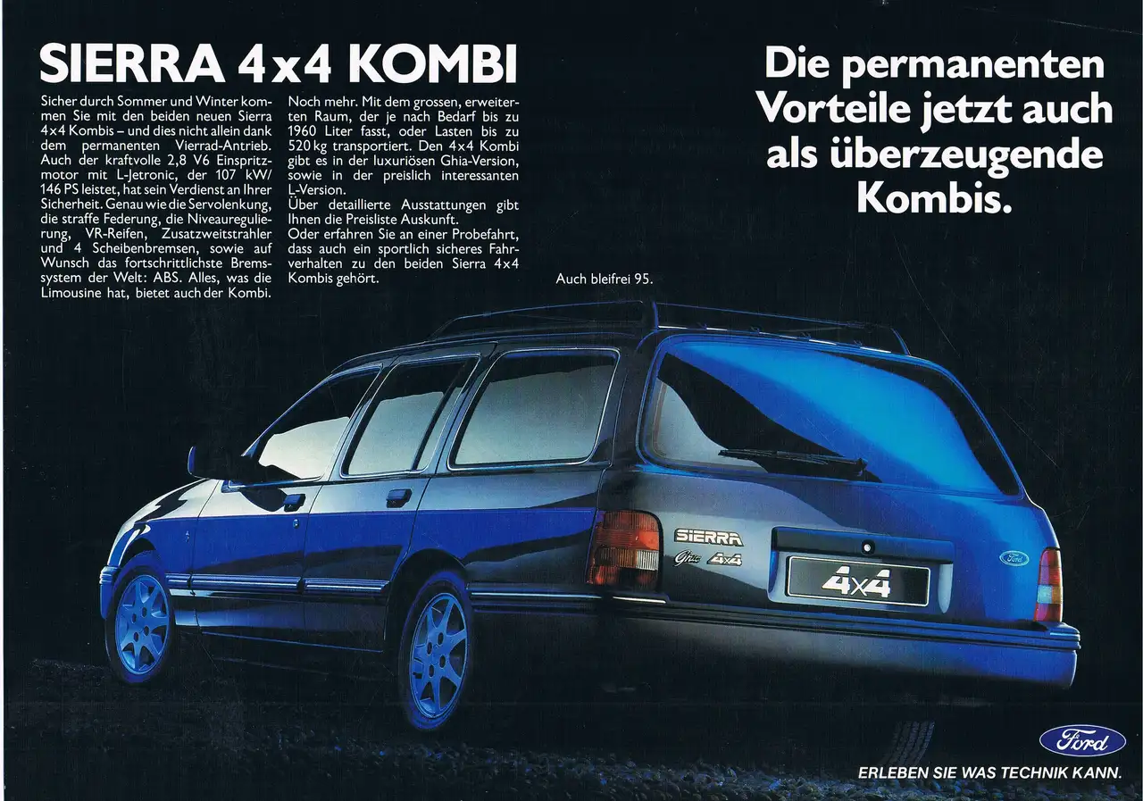 Ford Sierra Ghia 4x4 Turnier - 2,8i V6 - Klimaanlage, foto 7