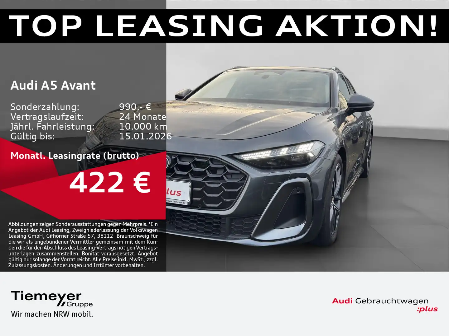 Audi A5 TFSI S LINE LM19 BF-DISPLAY MATRIX AHK Grau - 1