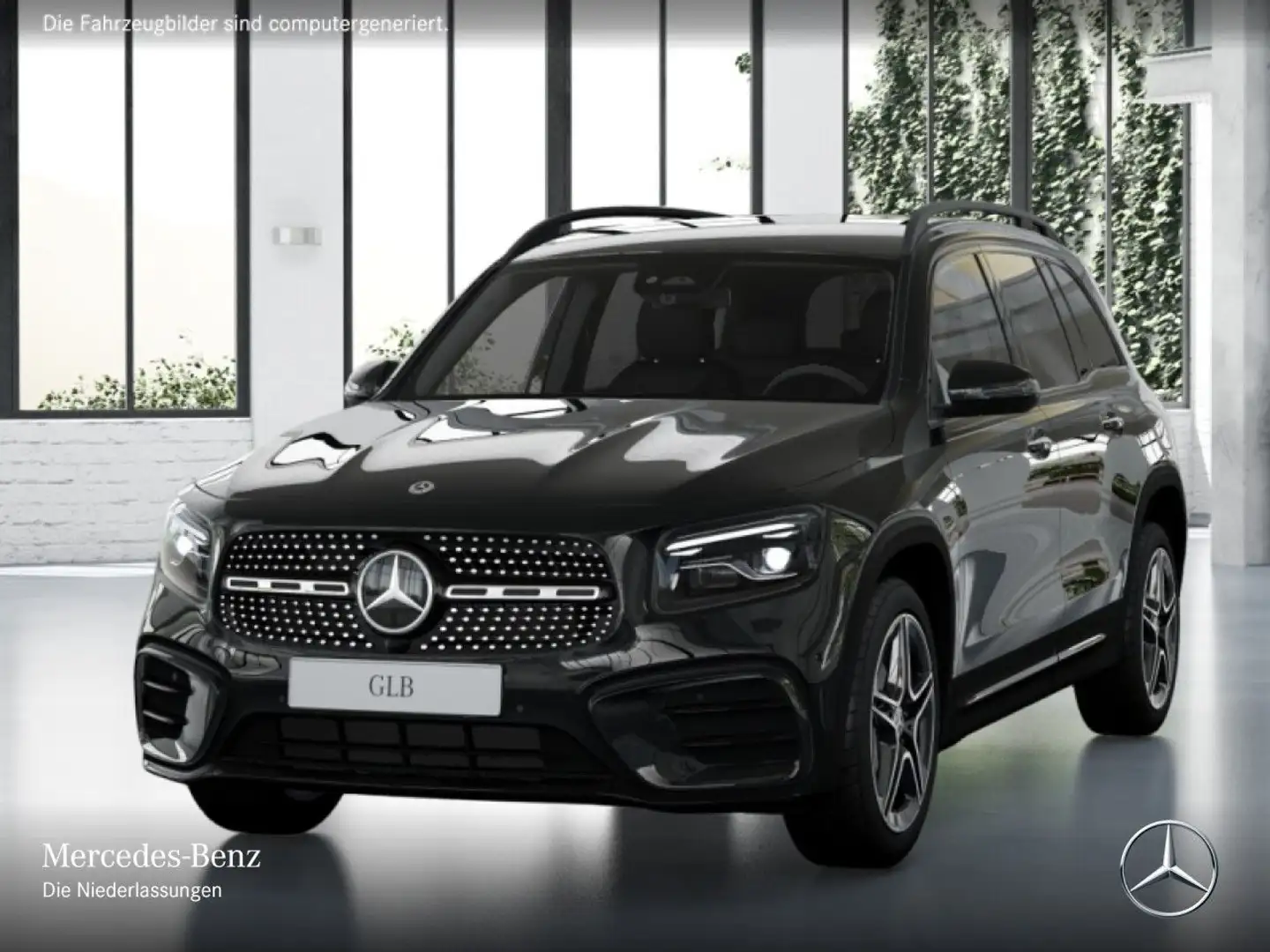 Mercedes-Benz GLB 200 AMG+NIGHT+360°+AHK+MULTIBEAM+19"+TOTW+7G Schwarz - 2