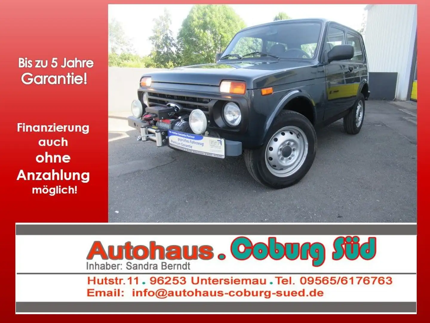 Lada Niva 4x4 AHK SEILWINDE RADIO Lkw 1.HAND Grün - 1