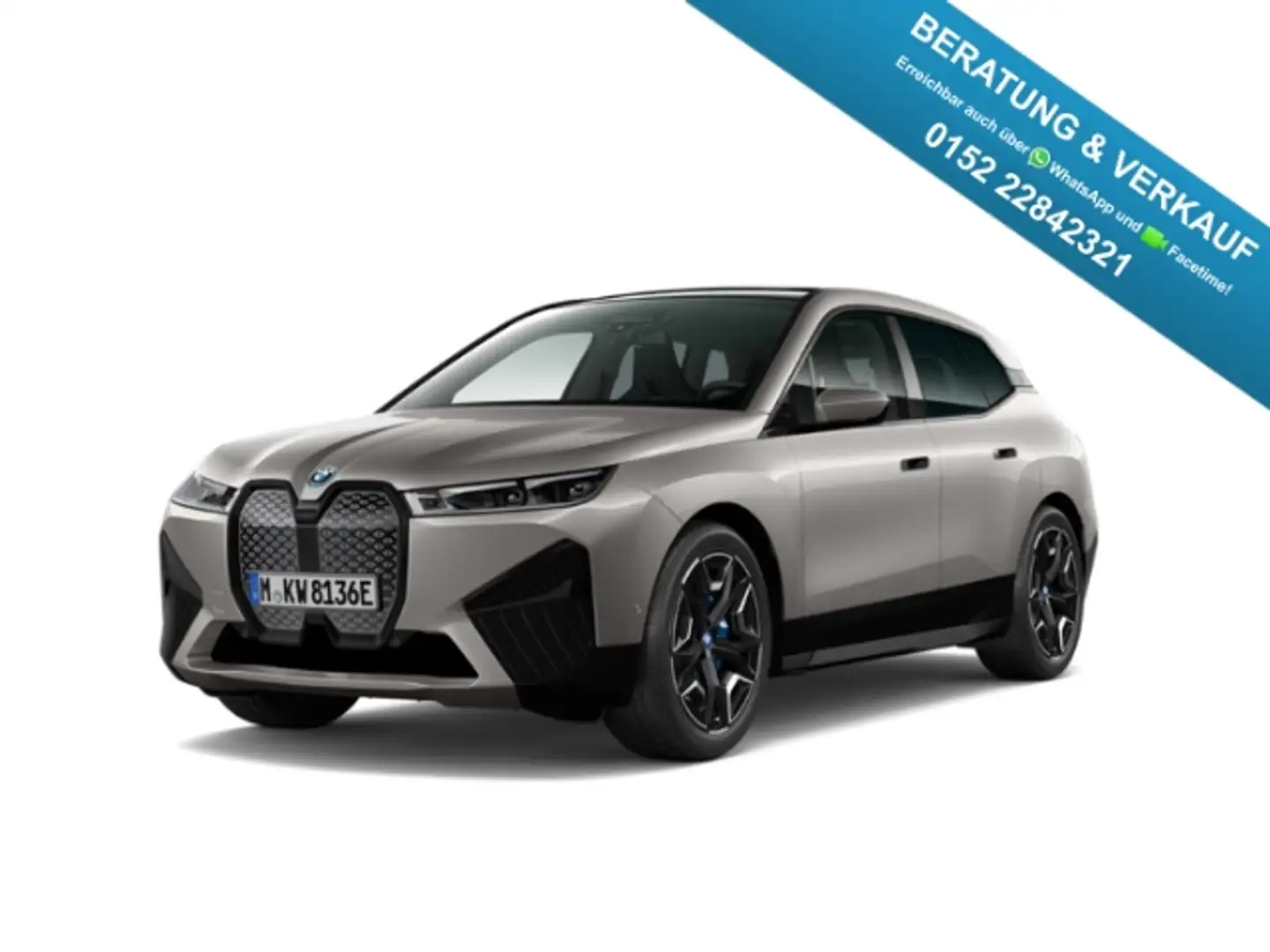 BMW iX xDrive 40 HUD AHK PANO 360° H/K NAV LHZ Memory Grau - 1