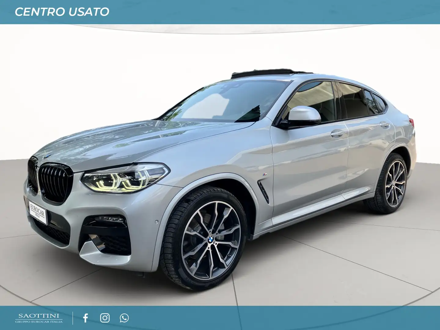 BMW X4 Xdrive 20d Msport Auto - TETTO - Argento - 1