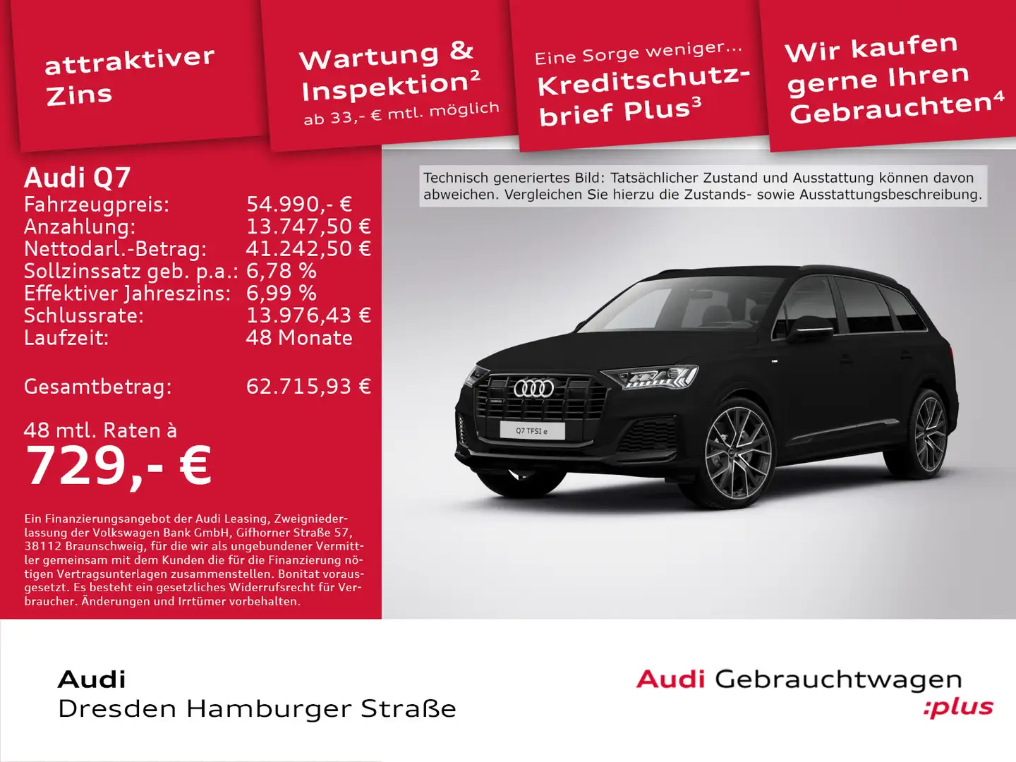 Audi Q7 SUV TFSI e S line 55 e quattro 280(381) kW(PS Grün - 1