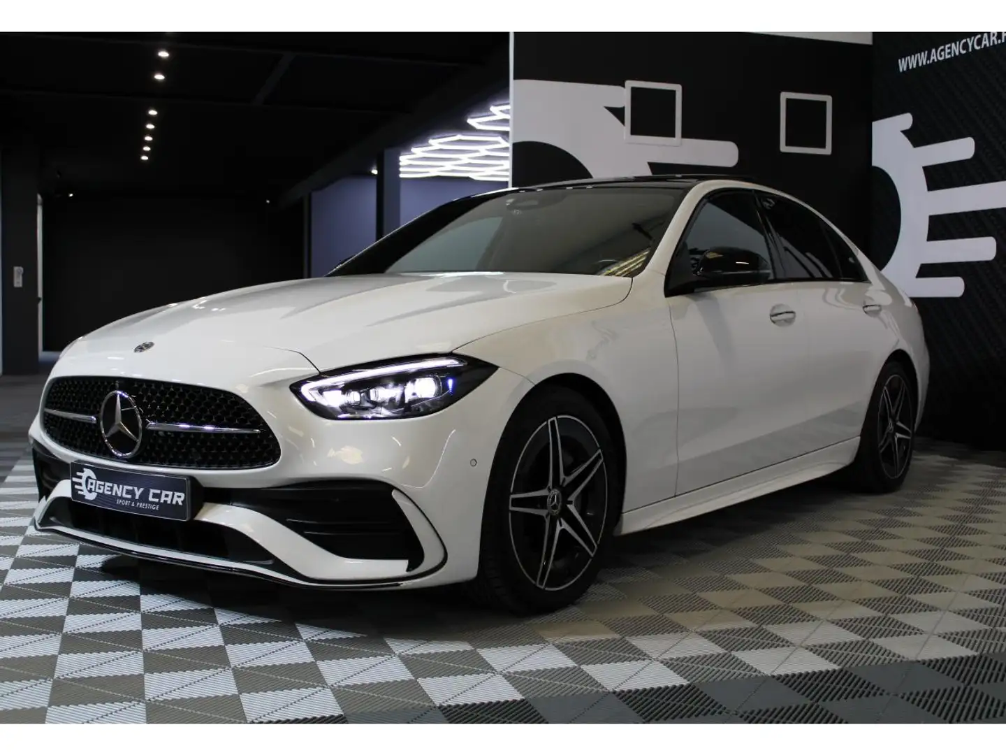 Mercedes-Benz C 200 C 200 d - BVA 9G-Tronic BERLINE - BM206 AMG Line - BVA Blanc - 2