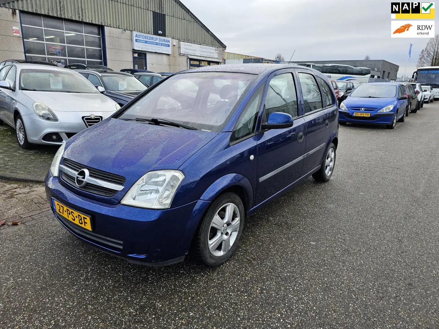 Opel Meriva 1.6-16V Maxx Airco Bj:2004 NAP! Blue - 1