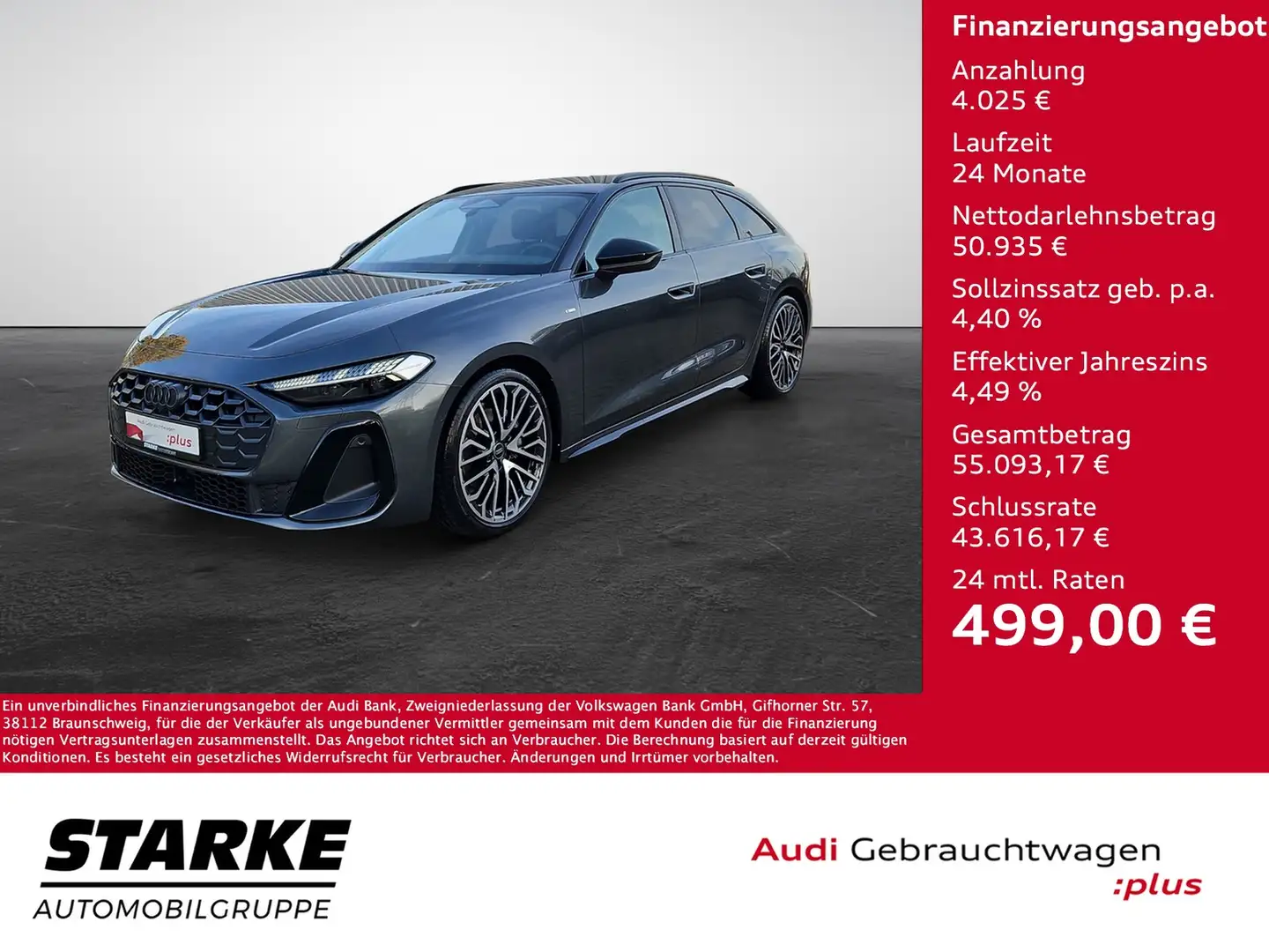 Audi A5 Avant TFSI S-tronic S-line Navi Matrix AHK Lede... Grau - 1