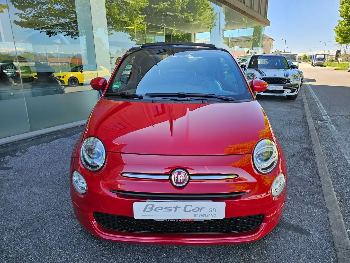 Fiat 500C CABRIO/ CLIMA/USB AUDIO STRIMING/ANDROID/CARPLAY Rouge - 1