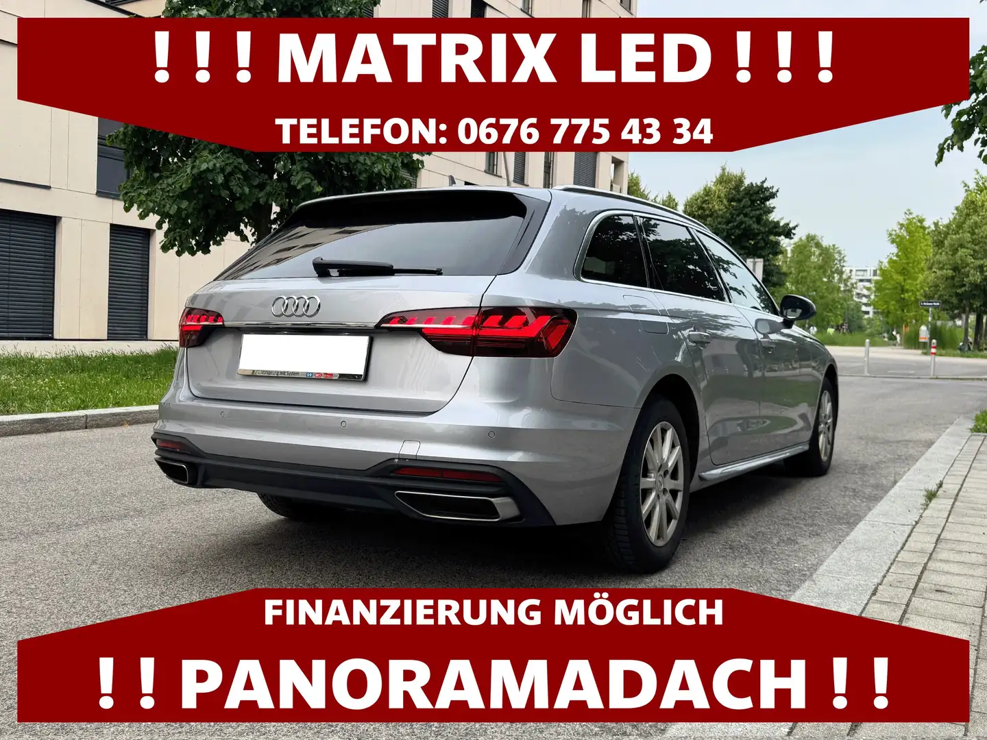 Audi A4 Avant 35 TDI S-tronic | MATRIX LED | PANORAMADACH Argent - 2