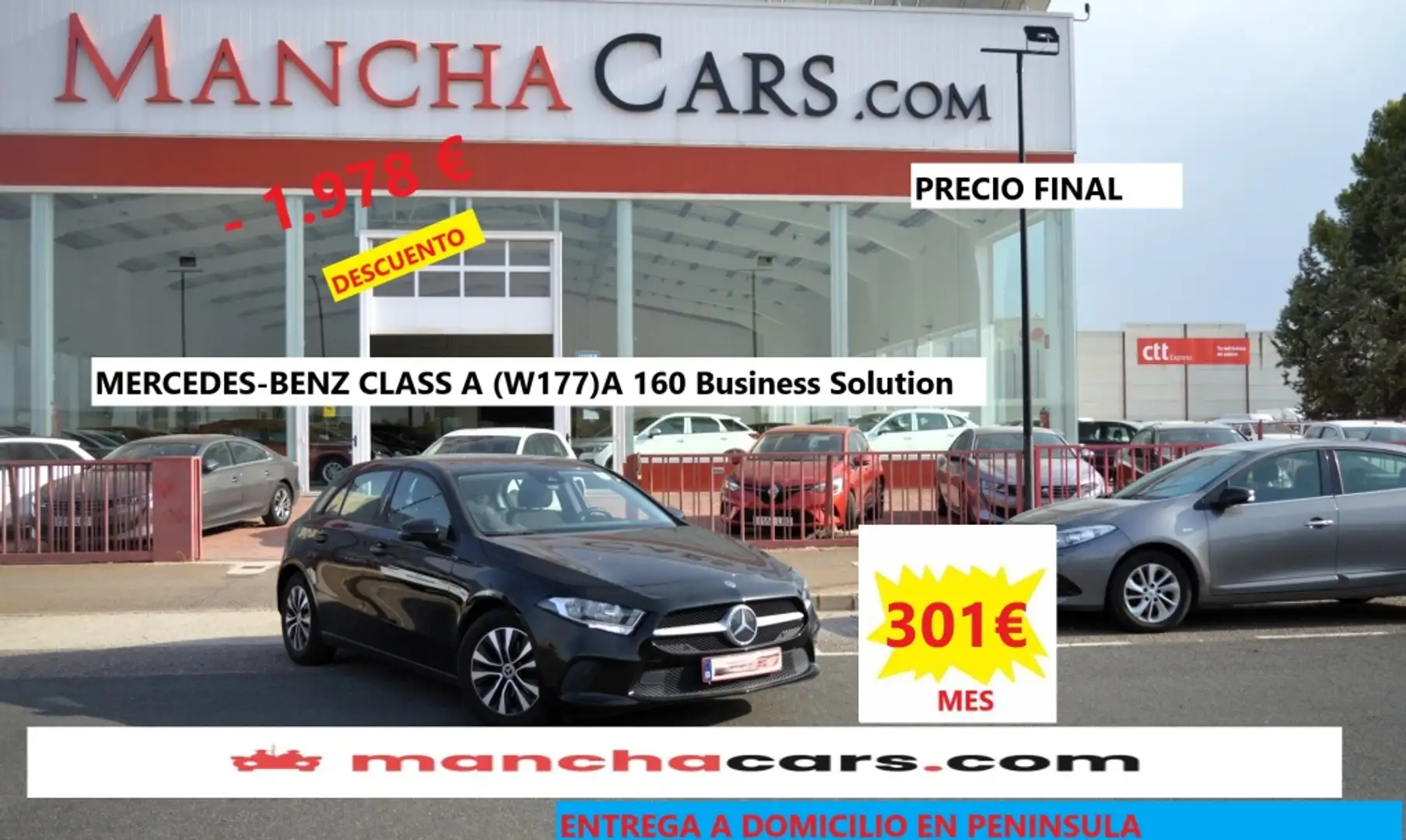 Mercedes-Benz MERCEDES-BENZ Clase A Pequeño Manual de 5 Puerta Noir - 1