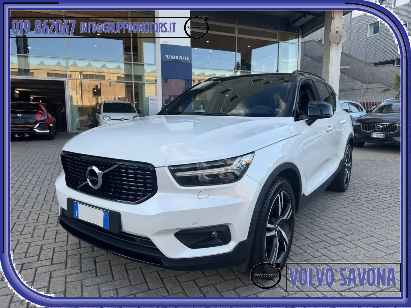 Volvo XC40 D4 AWD R-design AUT - TAGLIANDI VOLVO - 190 CV Bianco - 1