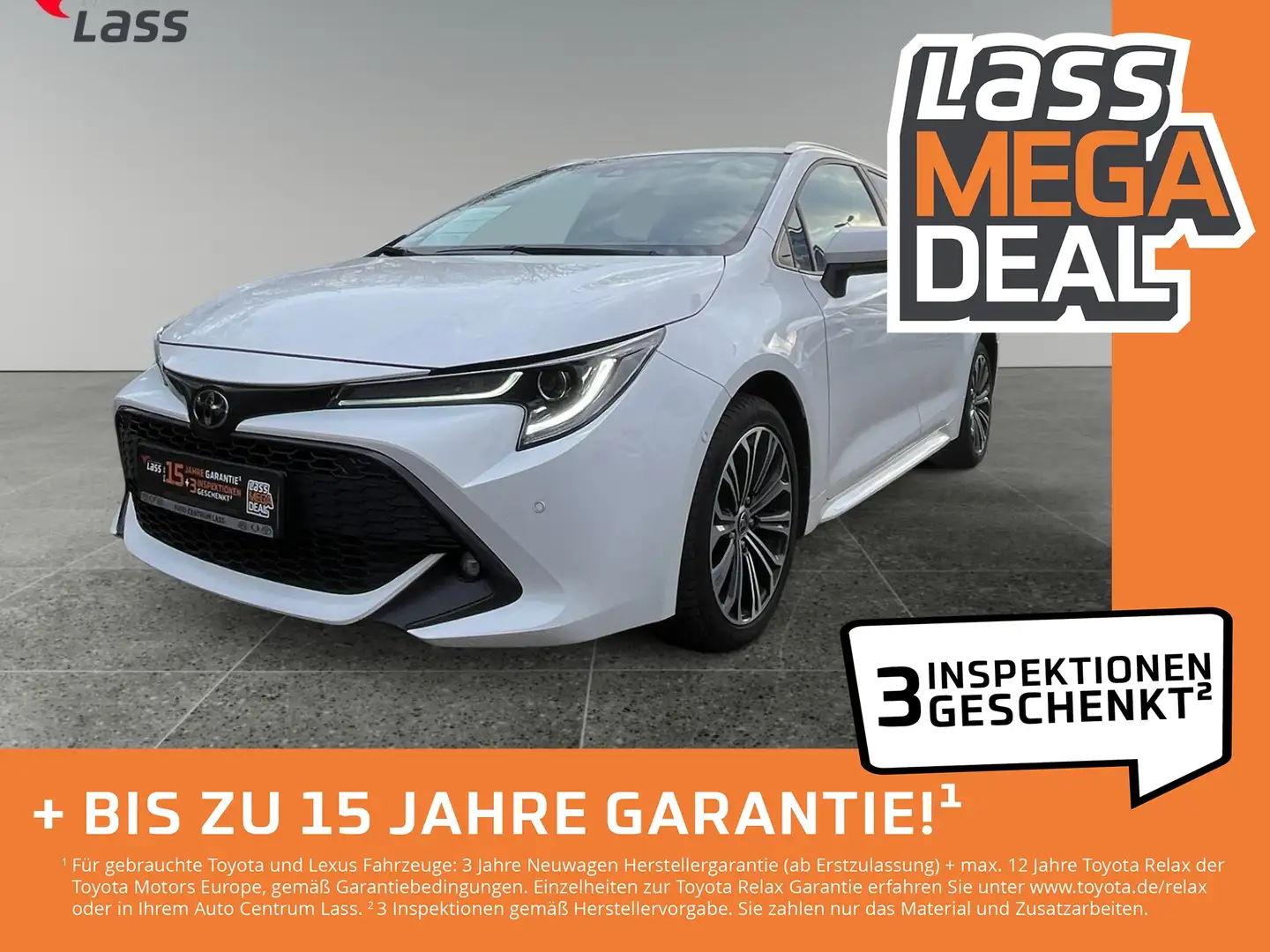 Toyota Corolla Touring Sports 1.2T Team D Kamera+ACC+LMF Weiß - 1