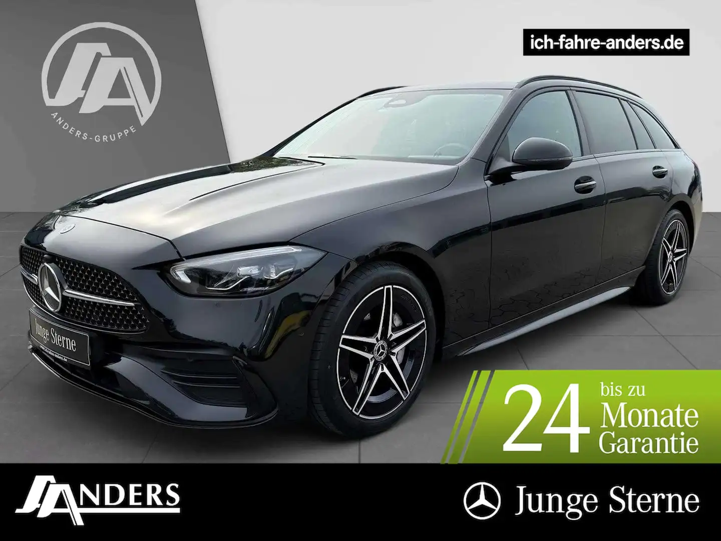 Mercedes-Benz C 200 T AMG AdvPlus+MBUX+Night+Pano+AHK+LED+Memo Schwarz - 1