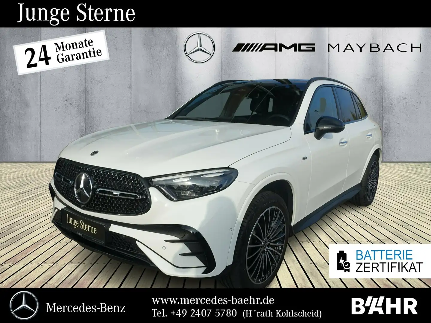 Mercedes-Benz GLC 300 GLC 300 de 4M AMG+Night/Pano/AHK/Digital-Light Weiß - 1