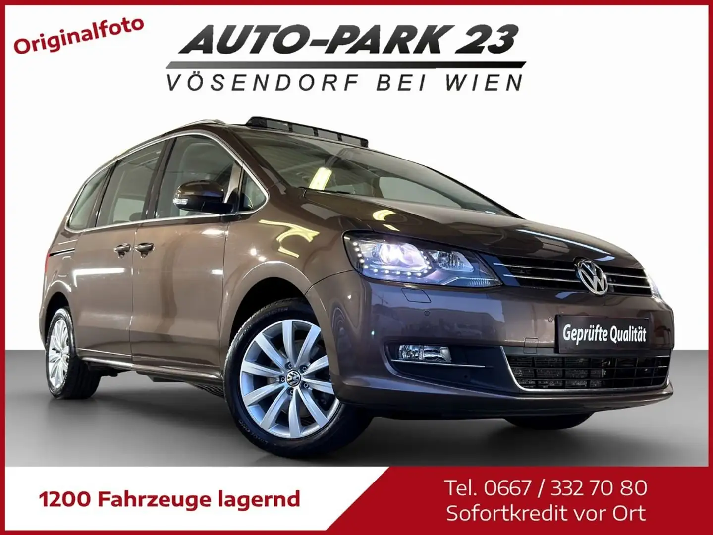 Volkswagen Sharan Sharan *Sky BMT 2,0 TDI 4Motion*7SITZER**MOD2013 Braun - 1