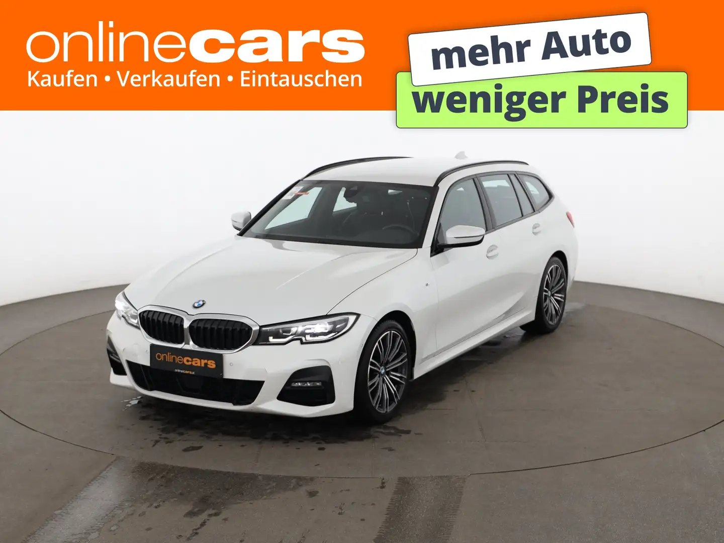 BMW 320 d Touring M-Sport Aut LED AHK RADAR NAVI R-CAM Weiß - 1