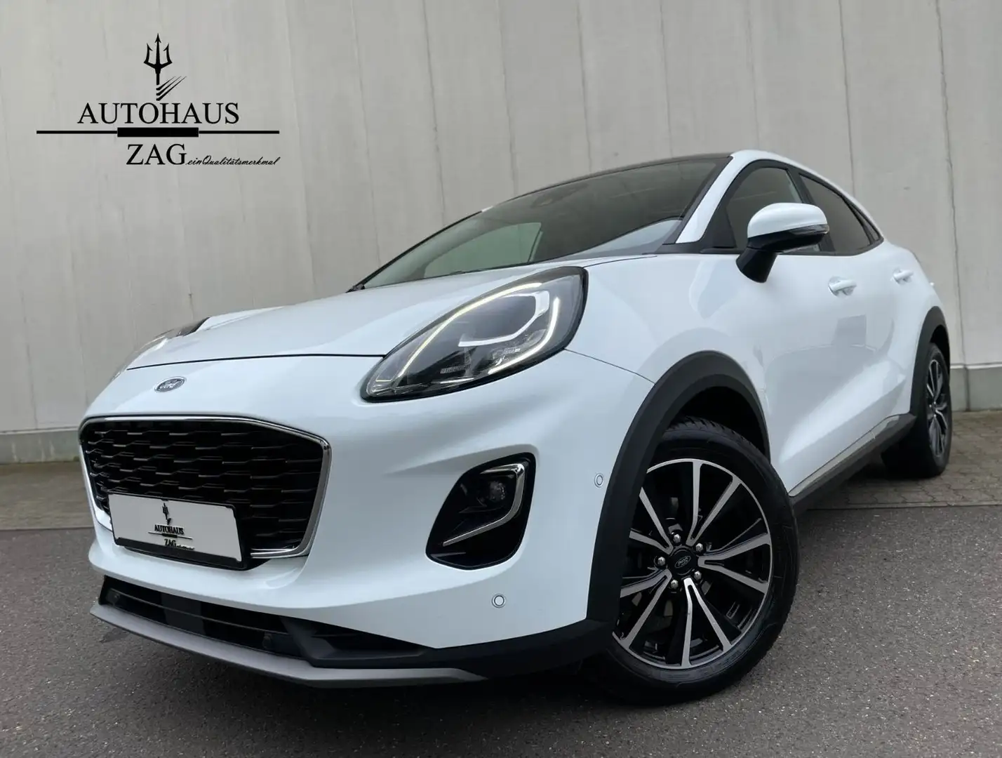 Ford Puma Titanium*KAMERA*NAVI*CAR PLAY*AHK*PANORAMA* Weiß - 1