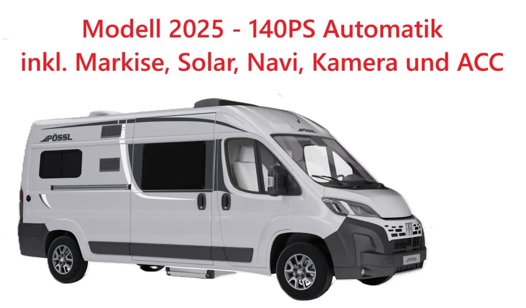 Pössl 2Win R Plus Automat, Markise, Solar, Kamera, ACC Blanc - 1