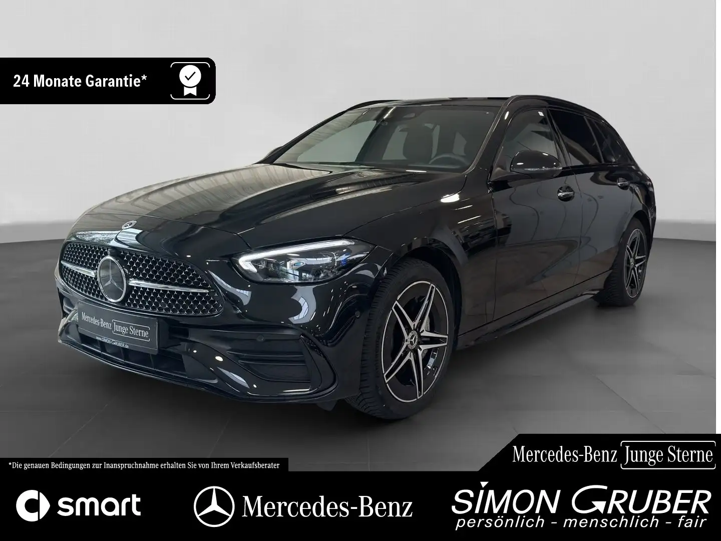 Mercedes-Benz C 300 Te AMG Pano Sitzklima Massage HUD Burm AHK Noir - 1