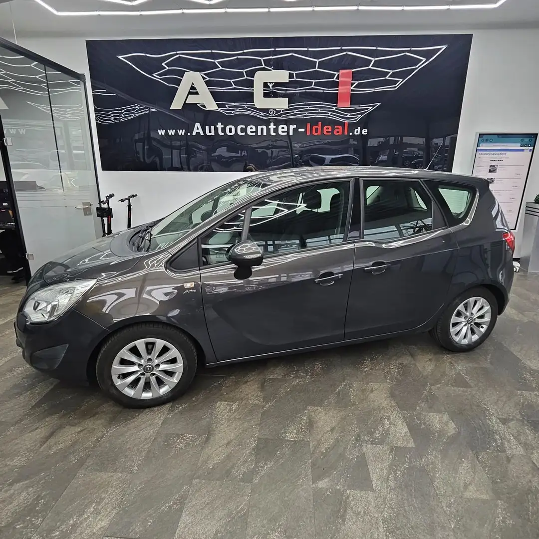 Opel Meriva B Active, 1. Hand, LH,SH, PDC, Temp.AHK Grau - 2