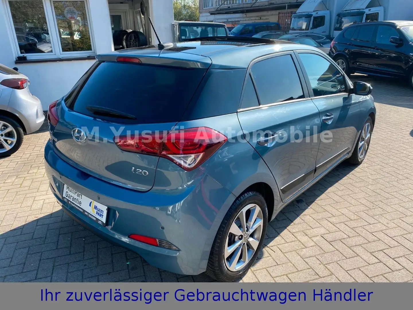Hyundai i20 1.2 PANORAMA|KLIMA|SITZH.|PDC|TEMPO.|SPUR-A. Blau - 2
