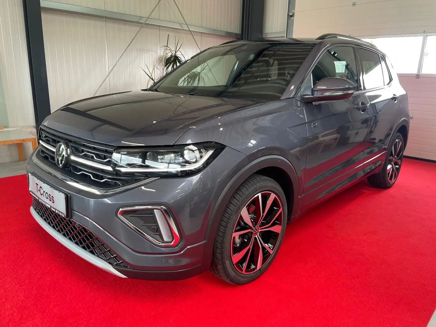 Volkswagen T-Cross R-Line 1.0TSI DSG AHK*MATRIX*ACC*CAM*NAV Grau - 1