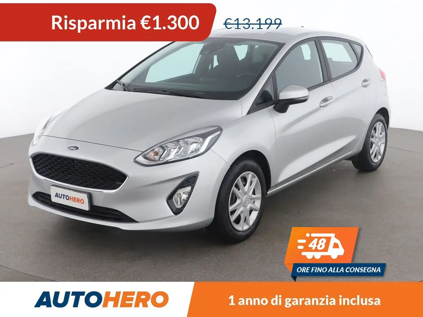 Ford Fiesta 1.1 Plus 85 CV Stříbrná - 1