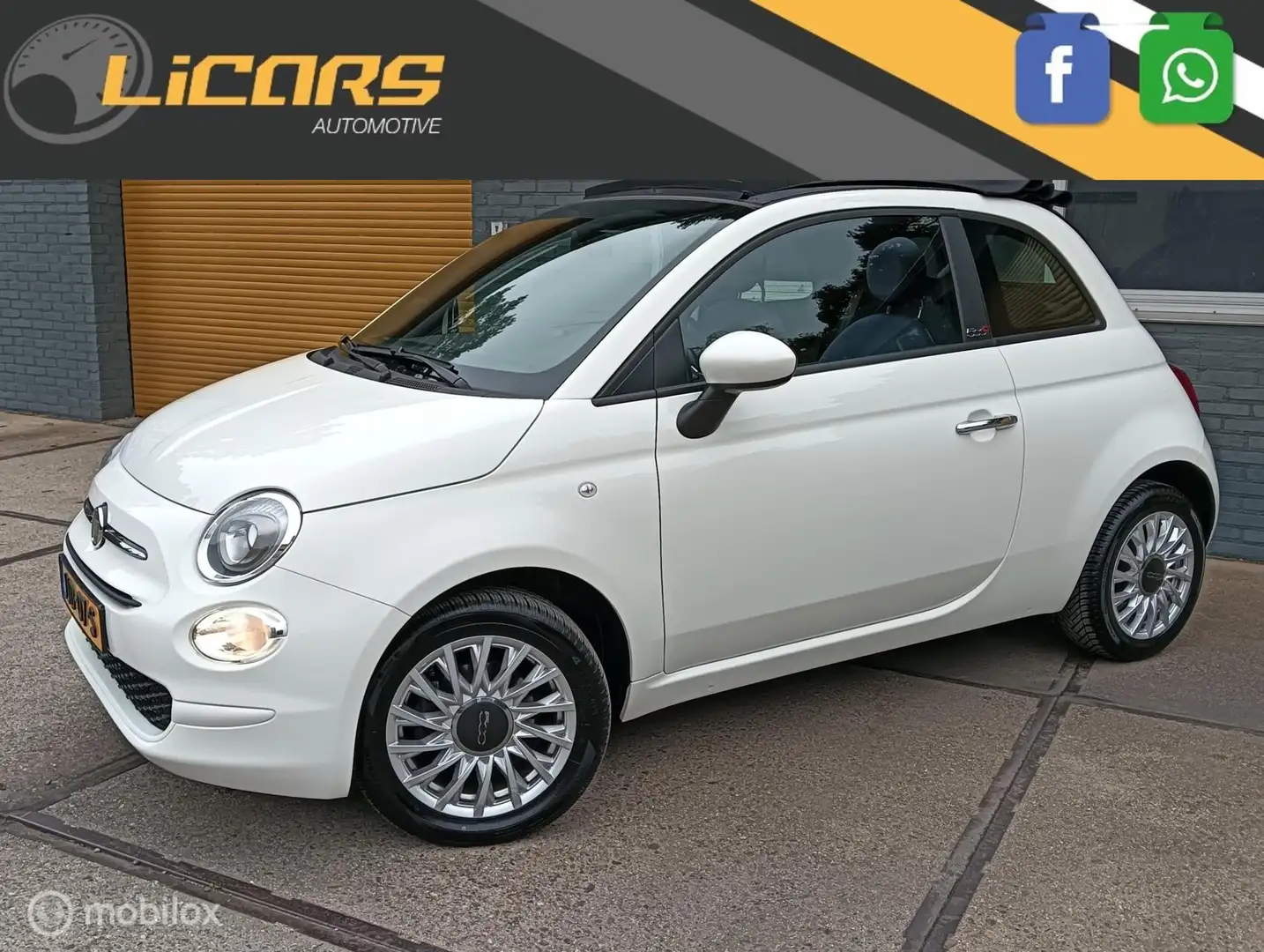 Fiat 500C 1.0 Hybrid Cruise/all season banden Wit - 2